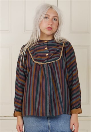 BOHO 70S BLOUSE VINTAGE HIPPIE