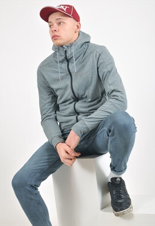VINTAGE PUMA HOODIE IN GREY