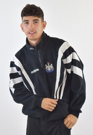 VINTAGE BLACK ADIDAS NEWCASTLE UNITED 90S FLEECE