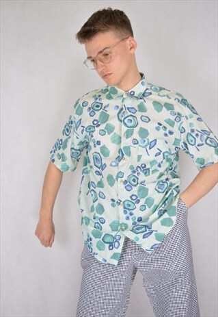 VINTAGE HAWAIIAN FESTIVAL GRAPHIC MULTICOLOUR SHIRT