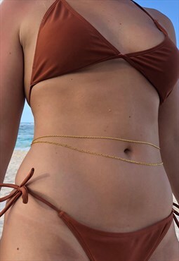 Double belly chain-Gold