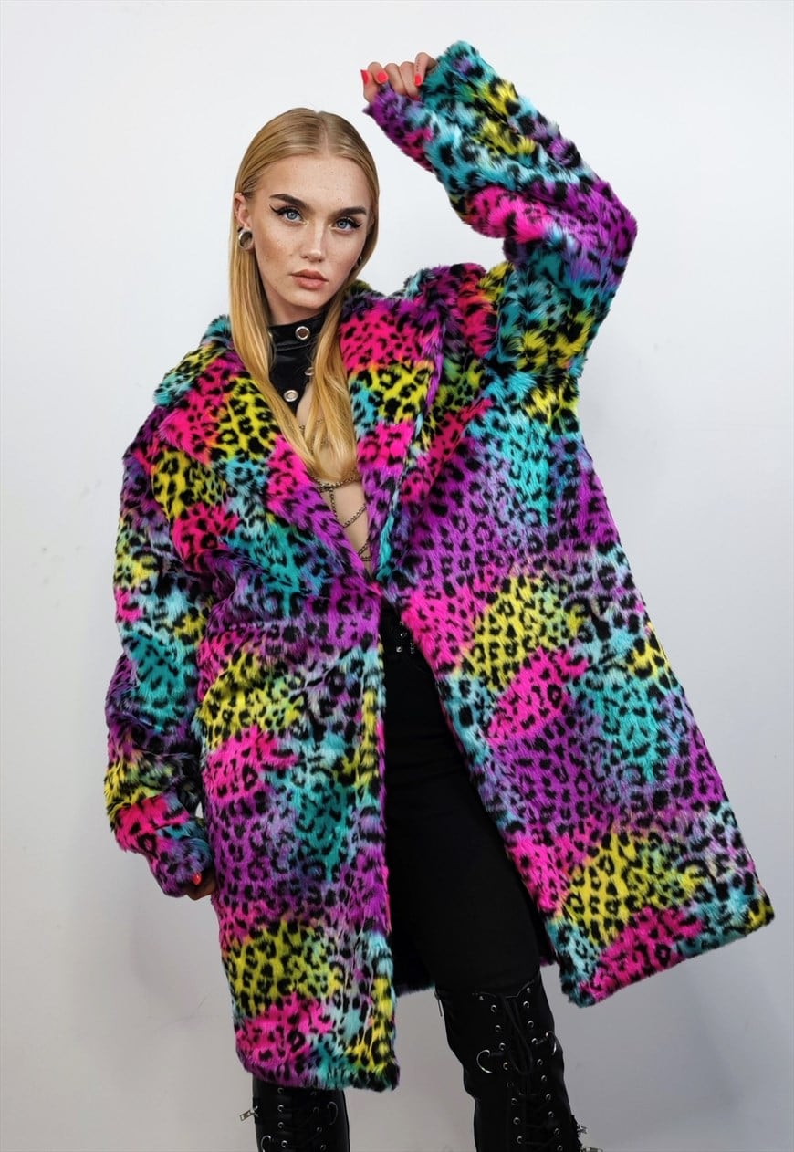 Asos 2025 rainbow coat