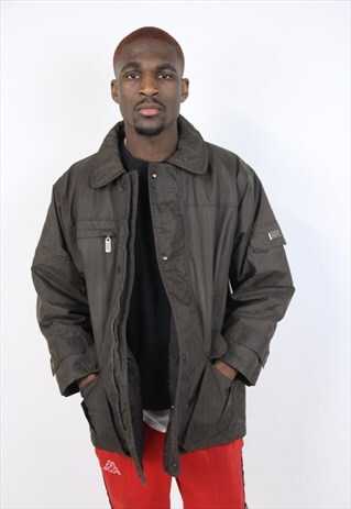 VINTAGE 90S GIANFRANCO FERRE BROWN PADDED JACKET