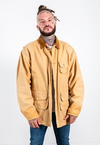VINTAGE 80S POLO RALPH LAUREN WORKWEAR COAT / S7727
