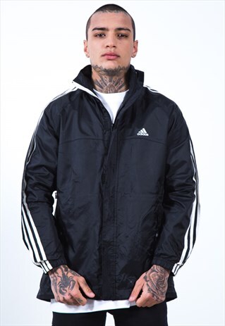 VINTAGE 90S ADIDAS RAINCOAT JACKET / S2837
