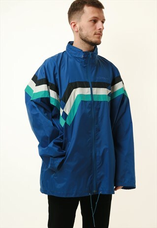 VINTAGE ADIDAS SHELL WINDBREAKER JACKET LOGO OVERSIZED 12960