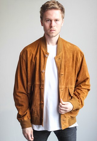 VINTAGE SUEDE BOMBER JACKET