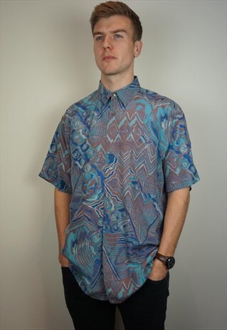 PURE SILK PATTERNED SHIRT