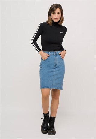 "MIDI" DENIM SKIRT