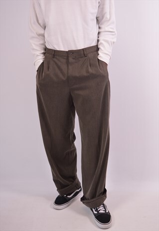 VINTAGE ARMANI SUIT TROUSERS KHAKI