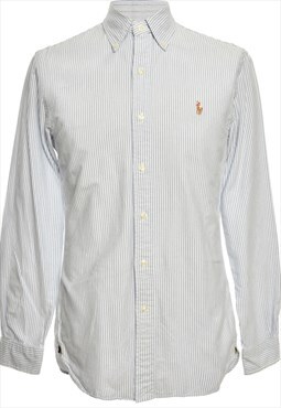 Ralph Lauren Blue & White Long Sleeved Shirt - XL