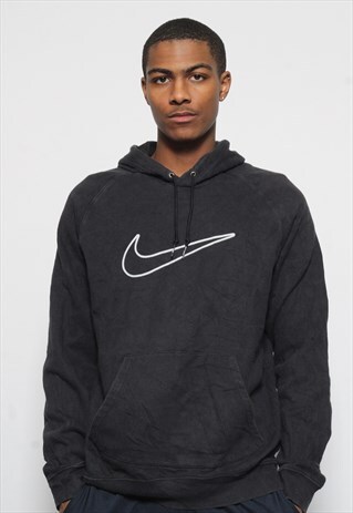 VINTAGE NIKE BIG LOGO HOODIE BLACK