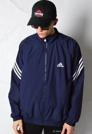2002 NAVY BLUE ADIDAS TRACK JACKET