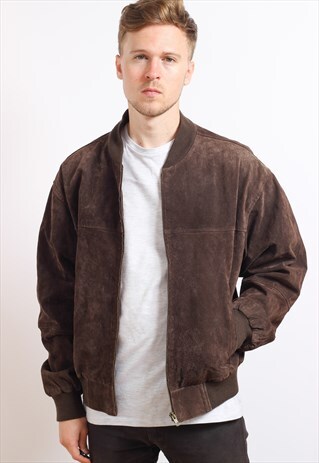 VINTAGE SUEDE BOMBER JACKET