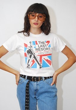 The Last Resort Vintage T-shirt (S) punk oi 80s band blitz