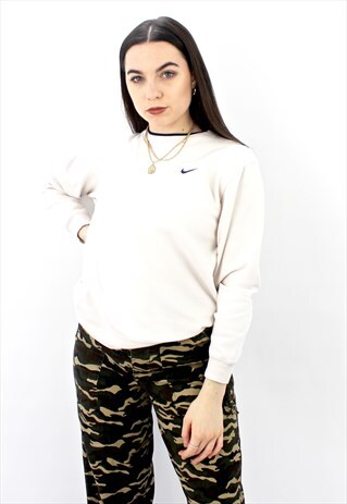 90'S RETRO CREAM & BLACK SWEATSHIRT