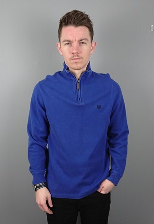 VINTAGE CHAPS RALPH LAUREN QUARTER ZIP SWEATSHIRT SWEATER