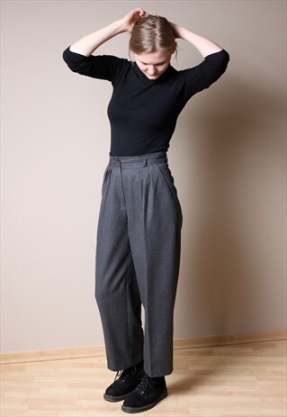 VINTAGE RETRO WOOL PANTS