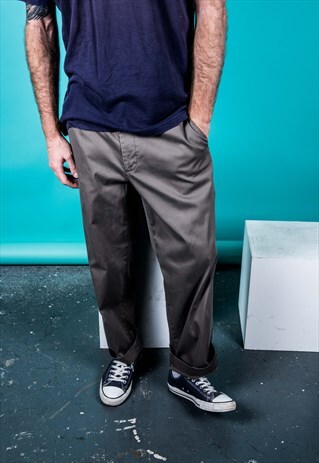 VINTAGE DOCKERS TROUSERS IN GREY
