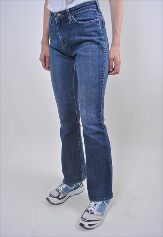 VINTAGE BLUE FLARED WRANGLE JEANS