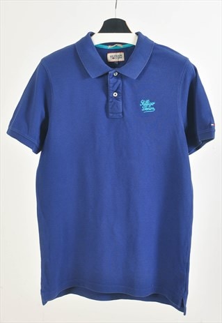 Vintage 00s HILFIGER DENIM polo shirt in blue
