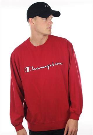 VINTAGE CHAMPION USA SPELL OUT SWEATSHIRT JUMPER