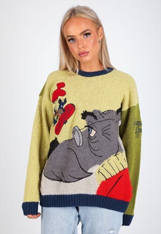 VINTAGE CARTOON KNITWEAR JUMPER K25