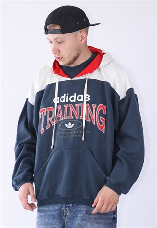 VINTAGE MENS ADIDAS BIG LOGO HOODIE