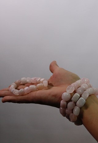NATURAL ROSE QUARTZ BRACELET