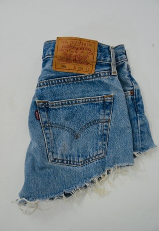 high waisted denim shorts levis