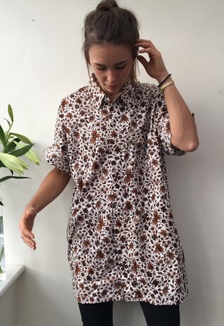 CRAZY PATTERN OVERSIZED RETRO VINTAGE UNISEX FESTIVAL SHIRT