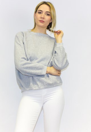 VINTAGE GREY CASUAL SWEATSHIRT