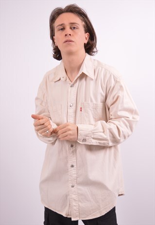VINTAGE LEVI'S DENIM SHIRT BEIGE