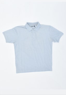 Vintage 90's Asics Polo Shirt Blue