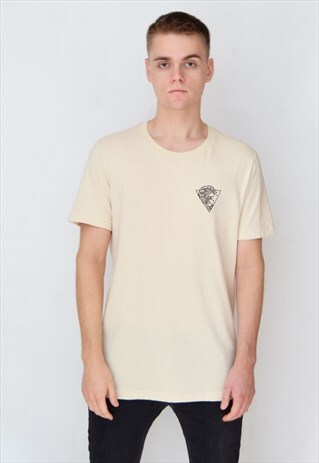 BEIGE WAVES T-SHIRT