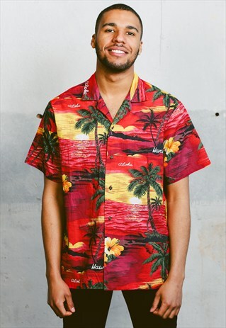 VINTAGE HAWAIIAN PATTERNED SHIRT