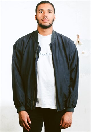 VINTAGE SILK BOMBER JACKET