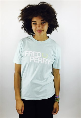 MINT GREEN FRED PERRY T SHIRT