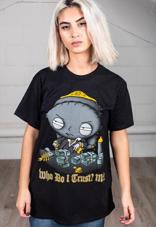 FAMILY GUY STEWIE WHO DO I TRUST UNISEX T-SHIRT