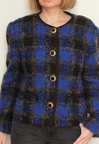 PLAID JACKET