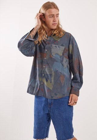 VINTAGE PATTERNED FESTIVAL LONG SLEEVE SHIRT