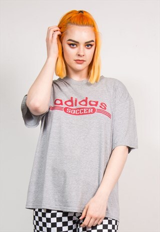 VINTAGE 90'S ADIDAS GREY T-SHIRT