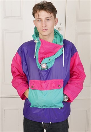 80S WINDBREAKER FESTIVAL OUTDOOR K WAY JACKET