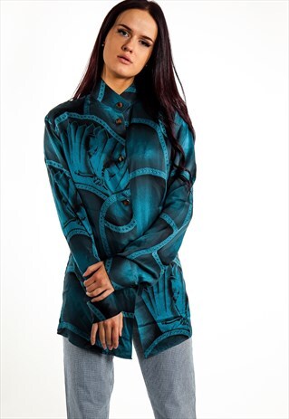 VINTAGE PATTERNED BLOUSE ACBL62
