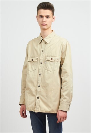 VINTAGE BEIGE LEVI'S LONG SLEEVE SHIRT
