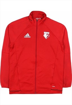 Adidas 90's Watford Training Top Zip Up Fleece Medium Red