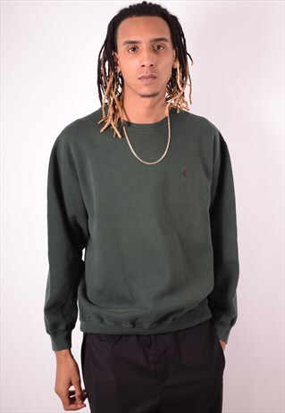 POLO RALPH LAUREN MENS VINTAGE SWEATSHIRT JUMPER LARGE 90S