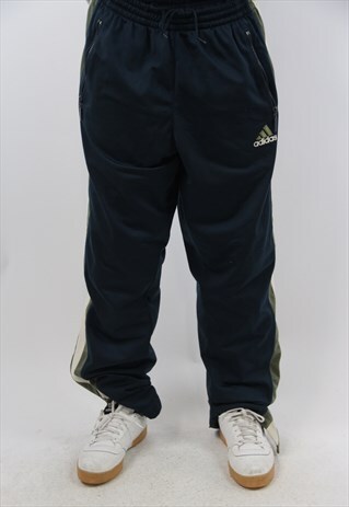 VINTAGE ADIDAS PATTERNED TRACKSUIT BOTTOMS