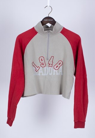 REMADE 90S RETRO CROPPED SWEATER DIADORA