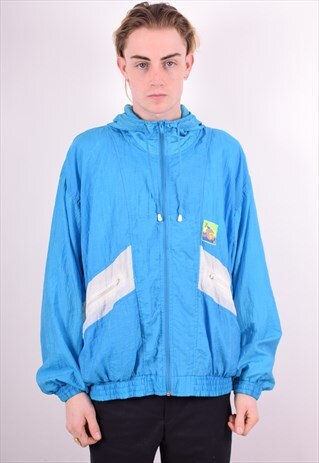 MENS VINTAGE JACKET XL BLUE 90S